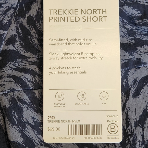 Athleta Trekkie North Printed Short | Size 20 | NWT - Picture 11 of 14